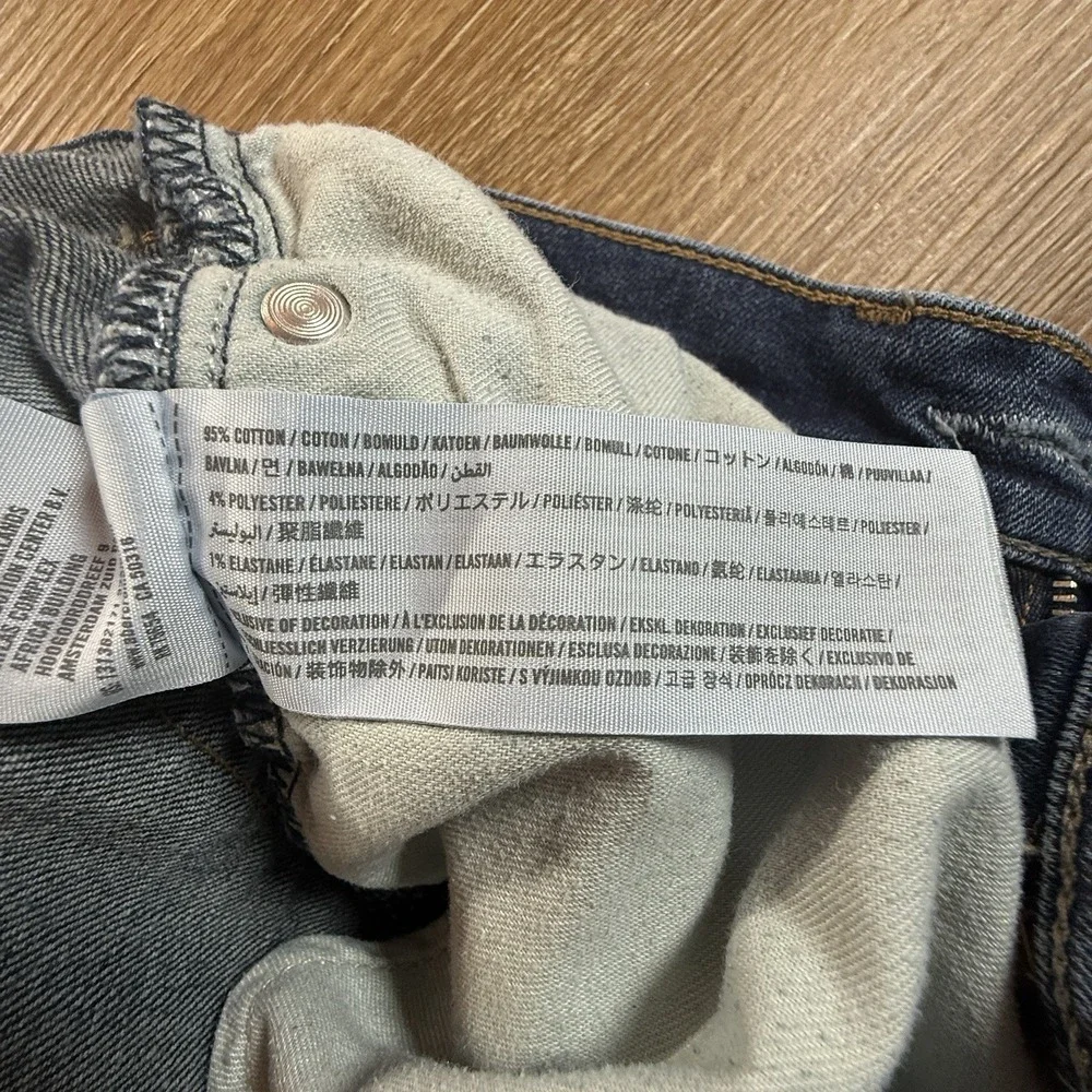 Abercrombie & Fitch Kennan Straight Jeans Men's 28x30 Stretch Medium Wash Casual